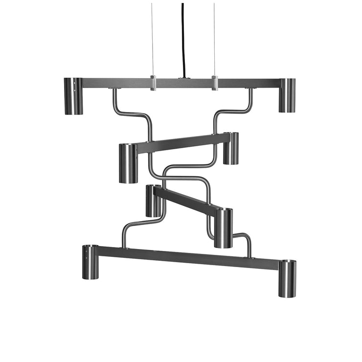 Taklampe Kennedy Chandelier stål