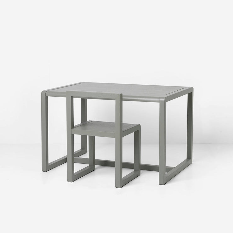 Little Architect bord og matchende stol i grå