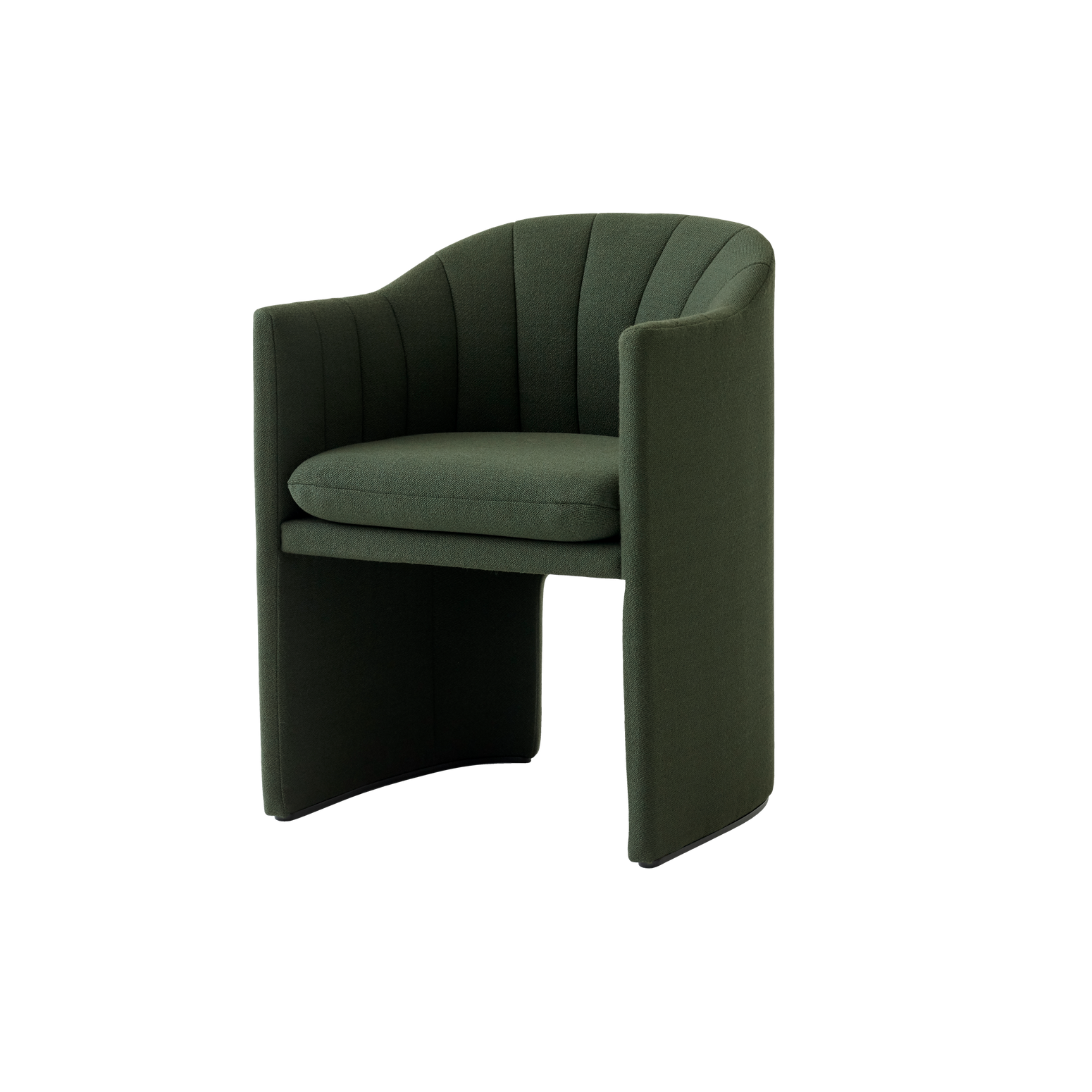 Spisestol Loafer Dining Chair SC24 fra &tradition i tekstilet Vidar, i grønn farge
