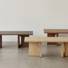 Androgyne Lounge Table, designet av norske Danielle Siggerud. Kommer i naturlig eik, mørk eik og valnøtt.