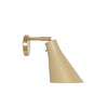 Light sand (lys sandfarge) med messingbase 