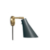 Vegglampe Miller Wall i farge slate grey (skifergrå) med messingbase