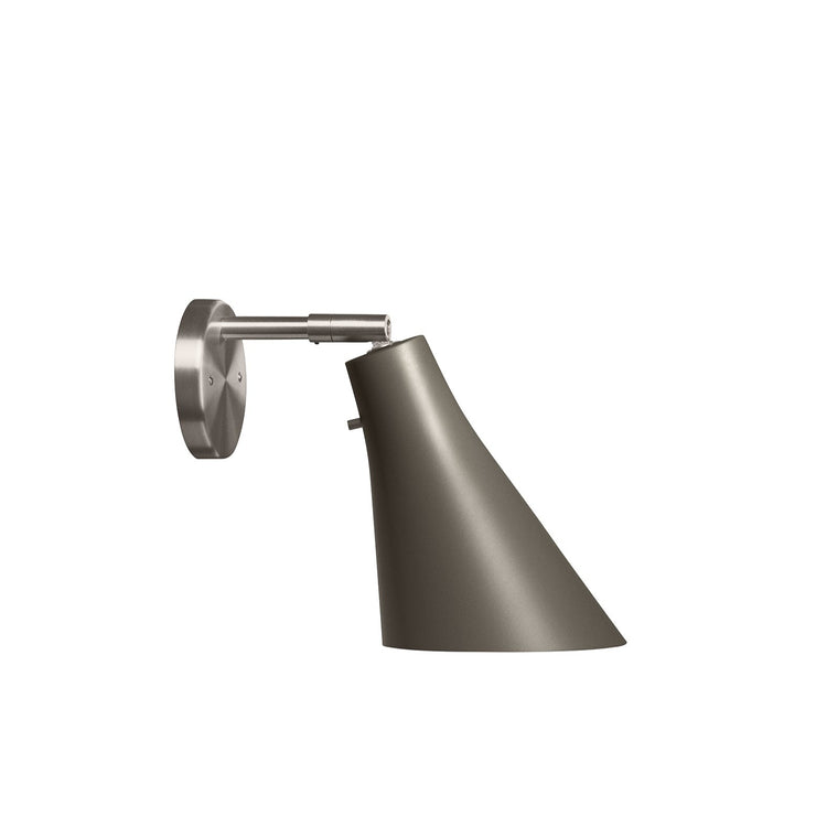 Umbra grey (brungrå) skjerm med stål base