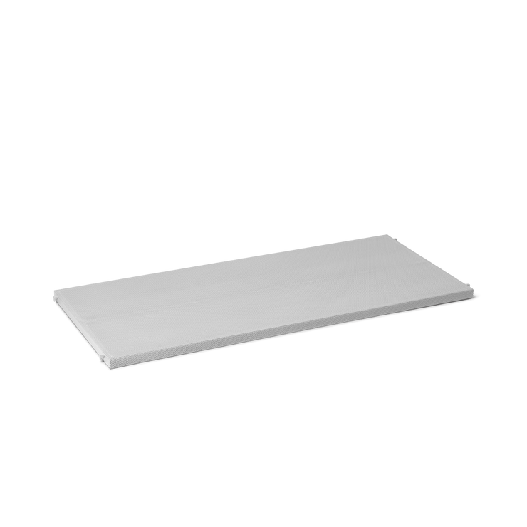 Perforated shelf light grey