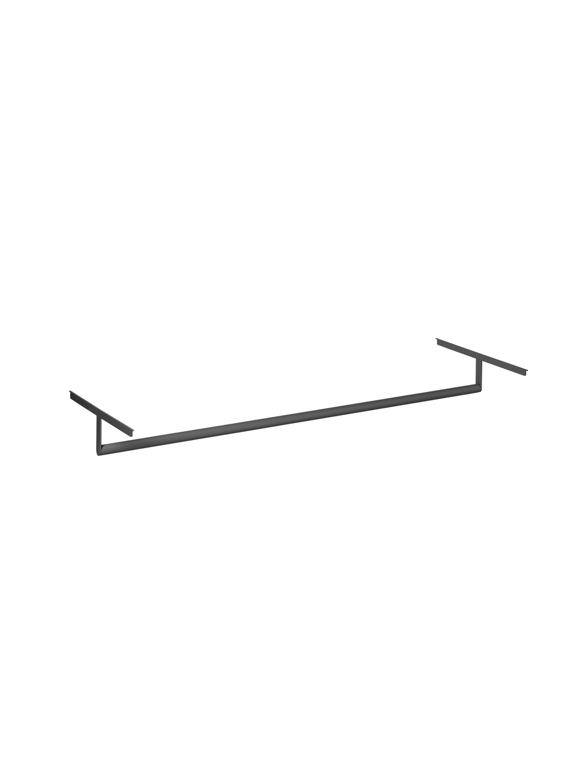 Punctual garderobestang anthracite