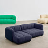 Hay Quilton sofa Kombinasjon 19 venstre sjeselong, Flamiber dark blue J4, Prisgruppe 2