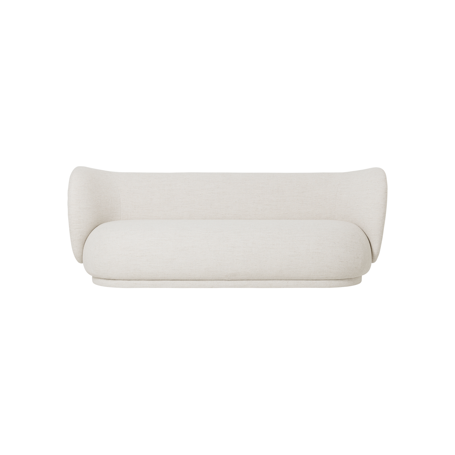 Sofa Rico 3 seter fra Ferm Living i tekstilet 
Bouclé i fargen Off White