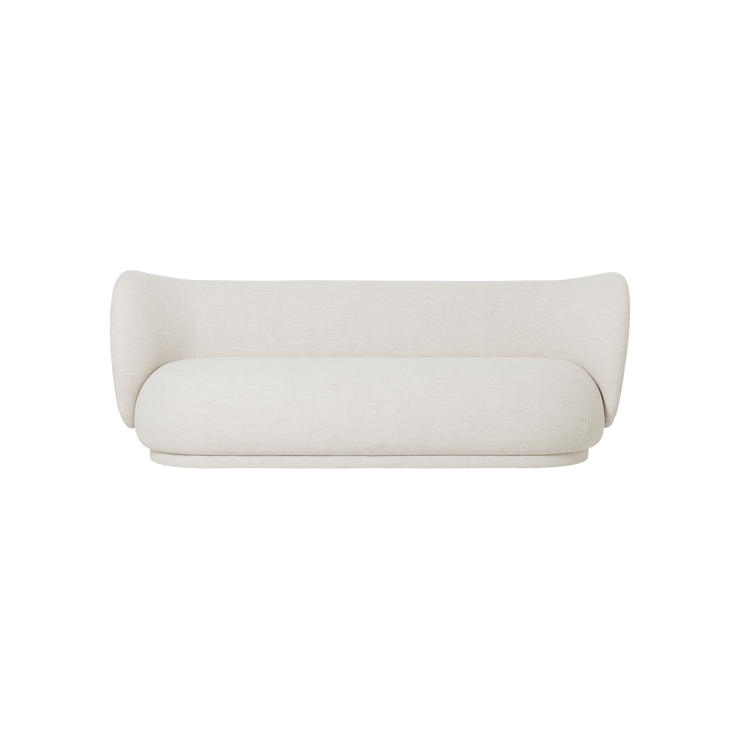 Sofa Rico 3 seter Bouclé i fargen Off White