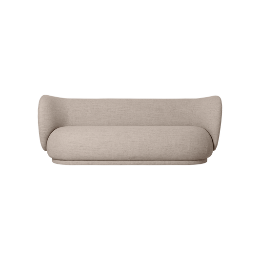 Sofa Rico 3 seter Bouclé i fargen Sand