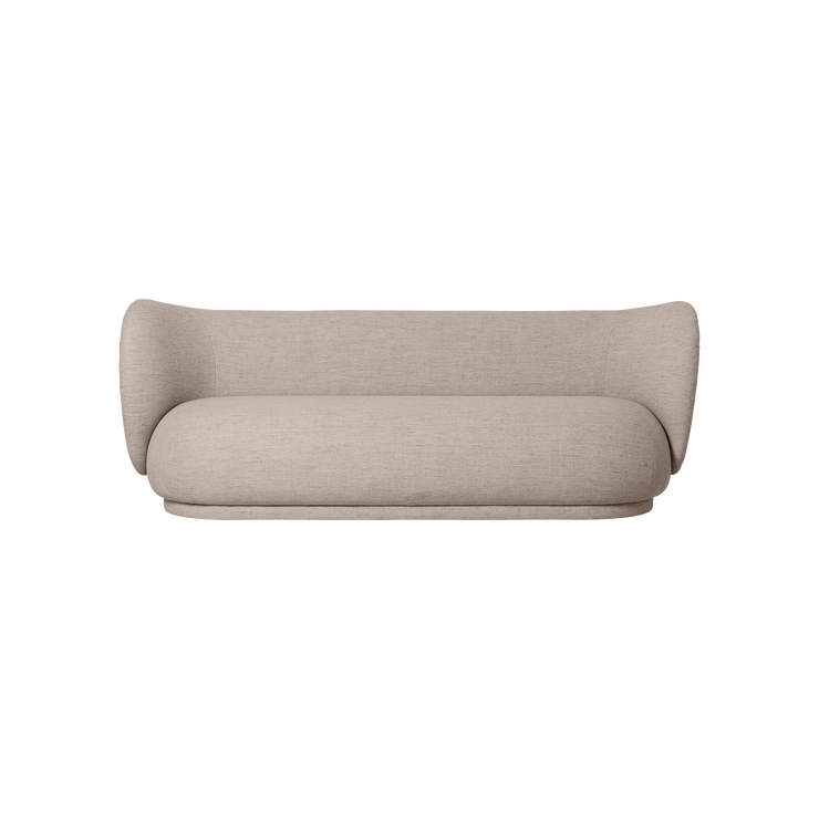 Sofa Rico 3 seter Bouclé i fargen Sand