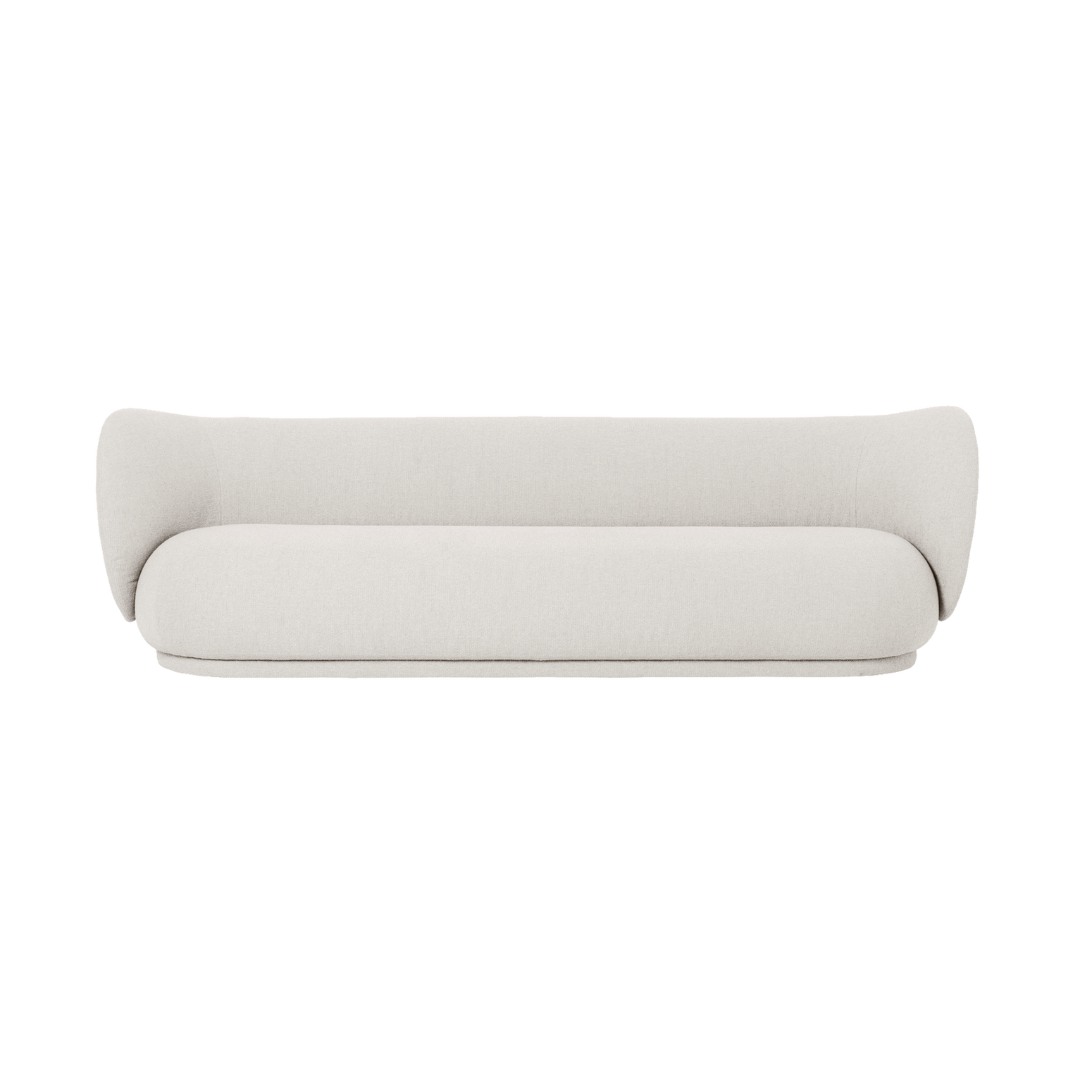 Sofa Rico 4 seter fra Ferm Living i tekstilet Bouclé i fargen Off White