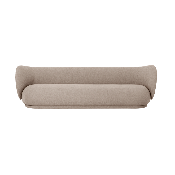 Sofa Rico 4 seter Bouclé i fargen Sand