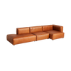 Velger du Mags med det cognac-fargede skinnet Silk 0250, har du en sofa for livet.