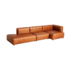 Sofaen i Cognac-farget skinn Silk 0250, kan du ha for resten av livet.