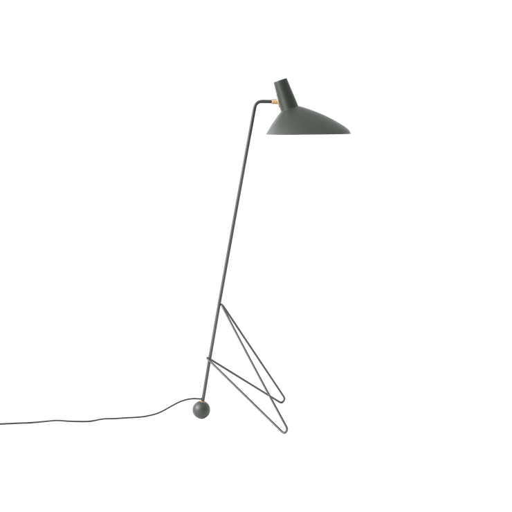 Gulvlampen Tripod fra &amp;tradition i grønn farge