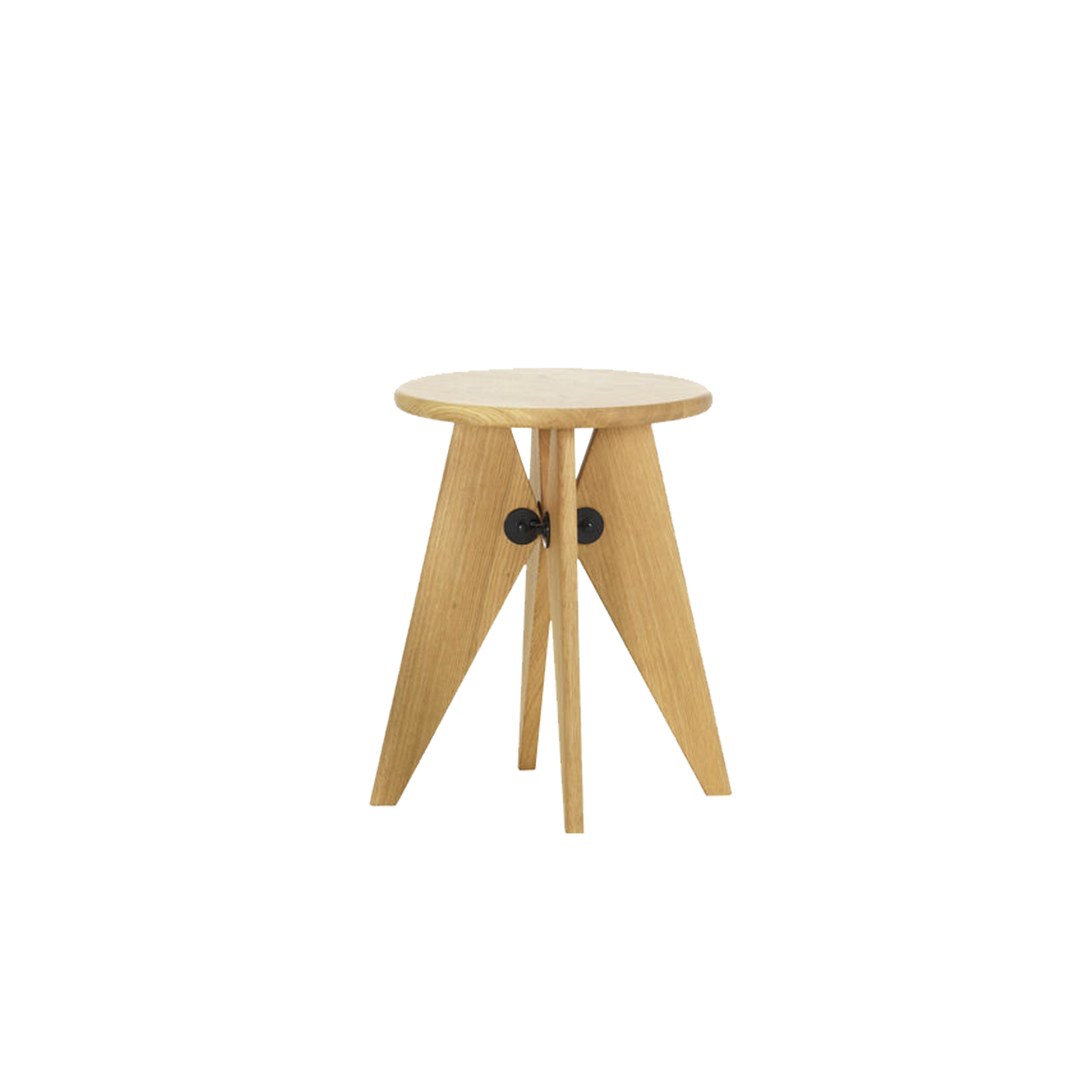 Sidebordet Tabouret Solvay fra Vitra, har den tydelige signaturen til den franske designeren Jean Prouvé,