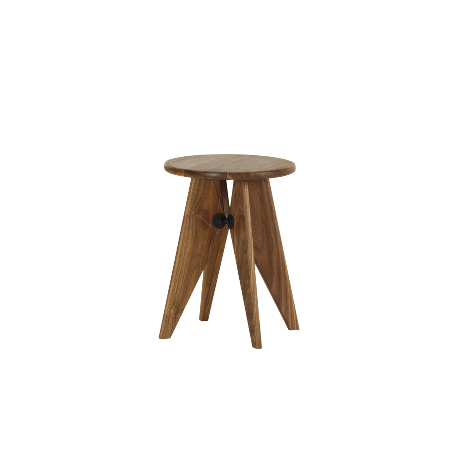 Sidebordet Tabouret Solvay fra Vitra, har den tydelige signaturen til den franske designeren Jean Prouvé,
