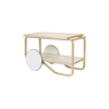 901 Tea Trolley med hyller i hvit linoleum