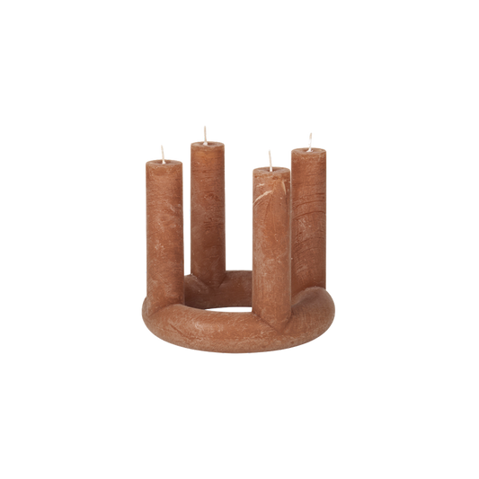 Stearinlys advent Lucille Indian Tan