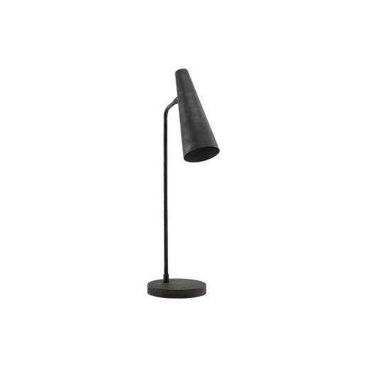 Elegant bordlampe med matt svart finish