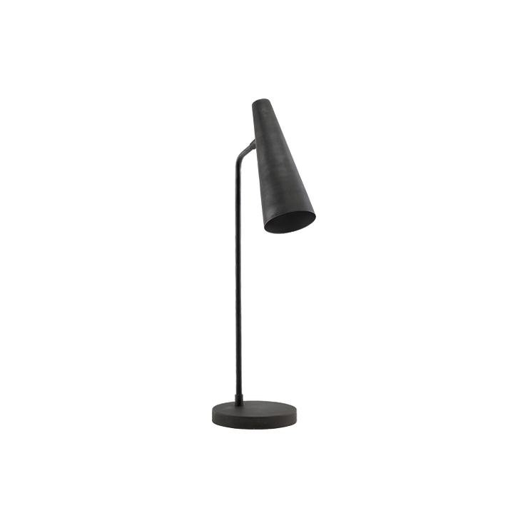 Elegant bordlampe med matt svart finish