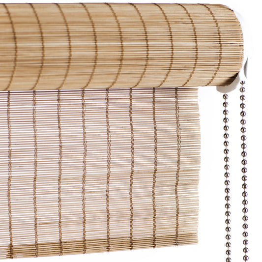 Rullegardin med kjedetrekk fin bambus brun