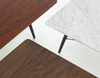 Sofabord Eames Coffee Table 76x76 med plate i palisanderfinér (øverst til venstre)
