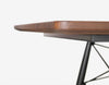 Sofabord Eames Coffee Table 76x76 med plate i amerikansk valnøtt