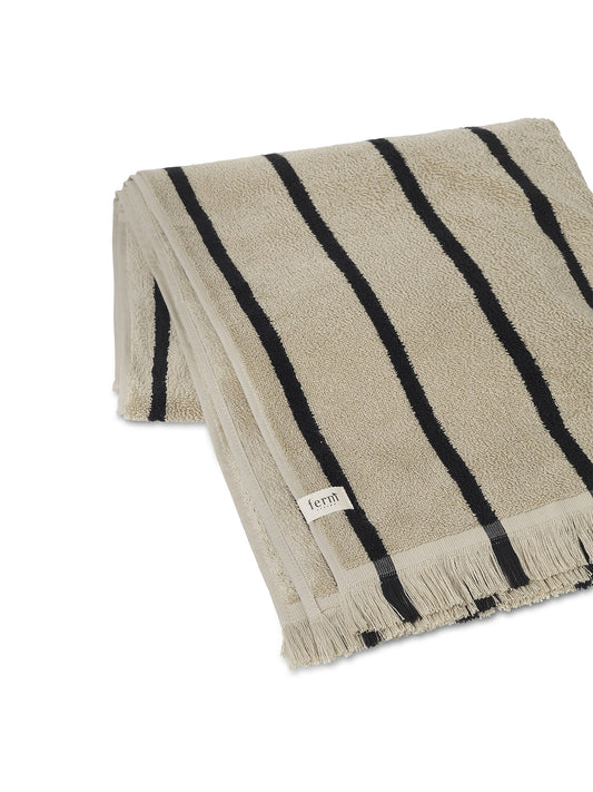 Håndkle Alee hand towel sand/black