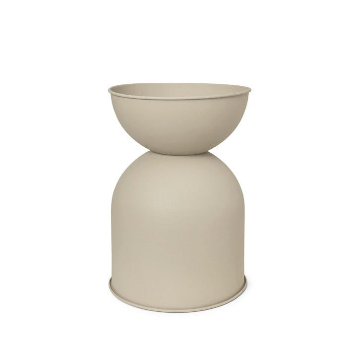 Ferm Living Hourglass Pot cashmere Medium måler Ø40 x H59 cm