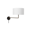 Du kan velge mellom to ulike lampesjermer, hvit eller canvas.