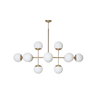 Taklampen Lord Ballroom fra Rubn, med 12 kupler et et nydelig alternativ til gamle lysekroner. Lampen passer både godt boliger med klassiske detaljer, som rosett og stukkatur, og i mer moderne rom.