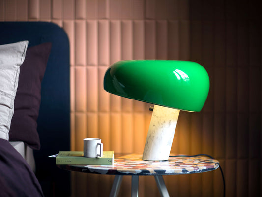 Bordlampe Snoopy grønn