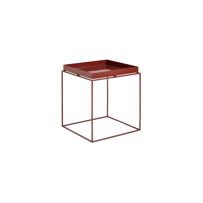 Tray Table M 40x40 Chocolate High Gloss
