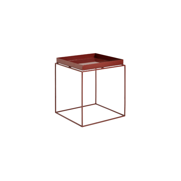 Tray Table M 40x40 Chocolate High Gloss