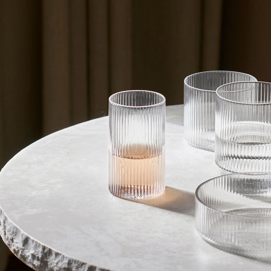 Glass Ripple Verrines - 4 stk (må hentes)